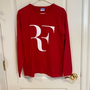 Roger Federer red long sleev